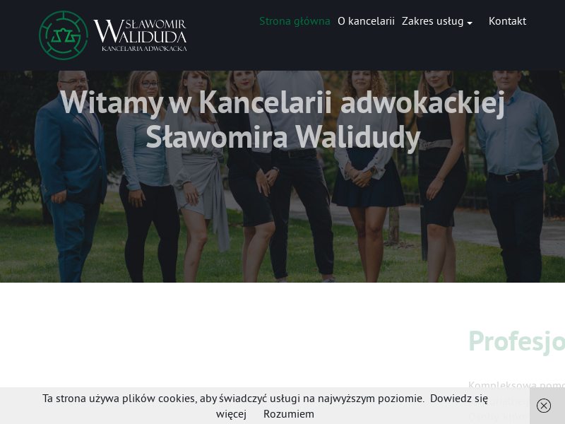 KANCELARIA ADWOKACKA ADW. SŁAWOMIR WALIDUDA